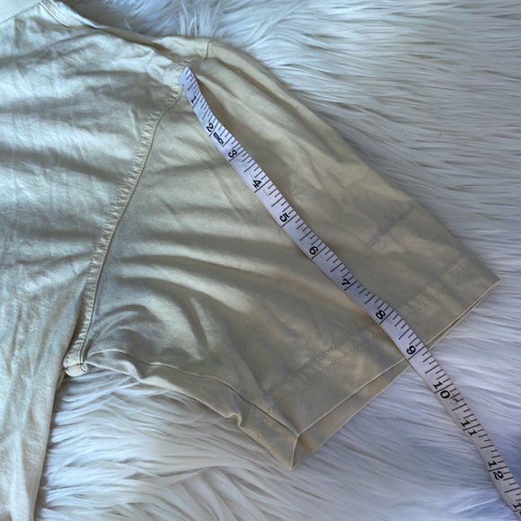 Amen corner 60'S TWO-PLY DOUBE MERCERIZED light yellow masters golf shirt S - Picture 16 of 16